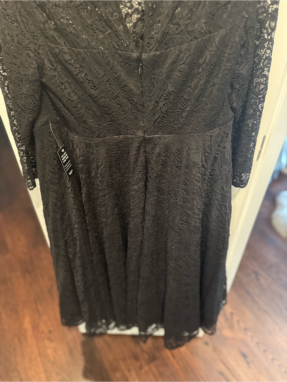 NWT Torrid Black Lace Skater Dress 3/4 Sleeve Size 18 - Picture 9 of 12